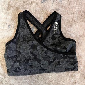 Gymshark Camo Sports Bra, Small